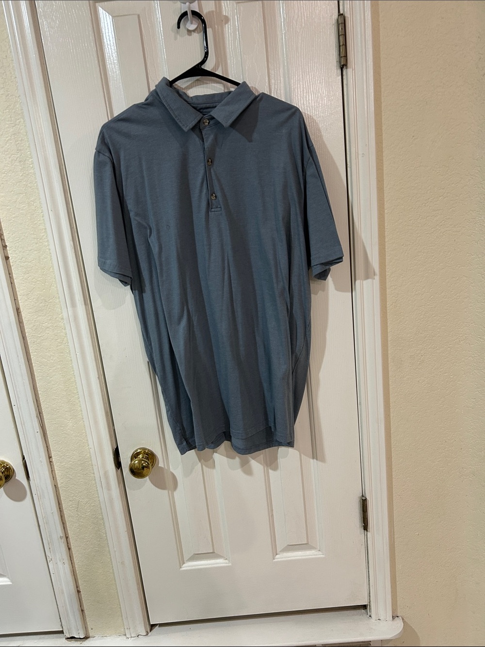 Men's Short Sleeve Polo Shirt in Slate Blue - Classic Casual